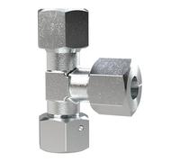 Raccord en L réglable - Cône d'étanchéité rotatif à 360° - M14 x 1,5 i - Diamètre extérieur du tube : 6 mm - PN max. 630 bar, acier galvanisé.