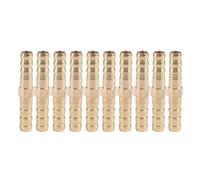 Raccord en Laiton Droit, Connecteur Cannelé Double Voie, 10mm x 10mm, pour Tuyau d'Eau, Air, Gaz
