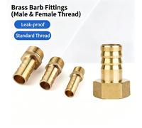 Raccord en laiton pour tuyau fileté diamètre 1/4 1/8 1/2 3/8 pour compresseur d'air, gaz, eau, connecteur pagode, raccord de tuyauterie 6 8 10 12 14mm PL