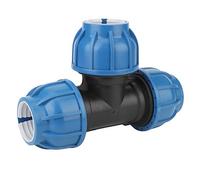 Raccord en T 5mm PE pour tuyau d'eau installation facile résistance à la corrosion longue durée jardin agriculture industrie système d'irrigation eau potable