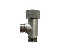 Raccord En T à 3 Voies Vanne de dérivation toilette, vanne en T, connecteur cuivre, raccord tuyau à 3 voies for accessoires douche, pulvérisateur bidet bain(9-16)