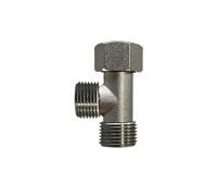 Raccord En T à 3 Voies Vanne de dérivation toilette, vanne en T, connecteur cuivre, raccord tuyau à 3 voies for accessoires douche, pulvérisateur bidet bain(1-2)