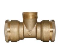 Raccord en T adaptateur à compression en laiton Pronorm 32mm x M 1" x 32mm