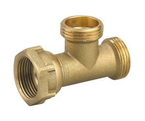 Raccord en T adaptateur à compression en laiton Somatherm M 3/4" x M 3/4" x F 3/4" 5