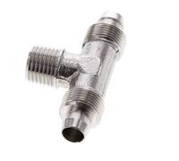 Raccord en T en acier inoxydable 1.4404 10x8 & R1/4'' à emboîtement avec filetages mâles