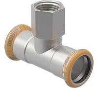Raccord en T Geberit Mapress Therm avec filetage intérieur, d = 88,9 mm, Rp = 2″, d1 = 88,9 mm, 1 pièce.