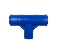 Raccord en T pour tuyau de piscine - Raccord droit à 3 voies avec joint anti-fuite, adaptateur de cadre de piscine en plastique PP durable, joint de rechange universel pour tuyaux de piscine hors sol