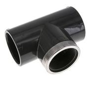 Raccord en T PVC Douille femelle 63mm x Femelle Rp2