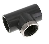 Raccord en T PVC femelle femelle femelle 50mm x femelle Rp1-1/2