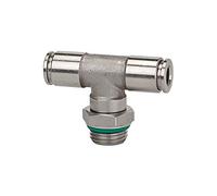 RIEGLER Riegler Raccord en T pivotant, G 1/8, Ø clé 6, 15 bar, ES 1.4404 Quantité:1