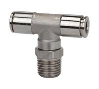 RIEGLER Riegler Raccord en T vissable, pivotant, R 1/4 a., Ø clé 10, 15 bar, ES 1.4404 Quantité:1