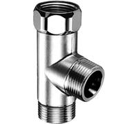 Raccord en T Schell 3/4" chromé, 1 pièce.