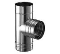 Raccord en T Schiedel Prima Plus, 90°, avec embout, diamètre 130 mm, 1 pièce