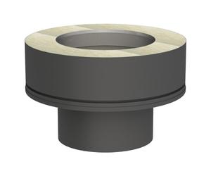 Raccord EW vers DW - double paroi - Jeremias DW-BLACK 50 150 mm