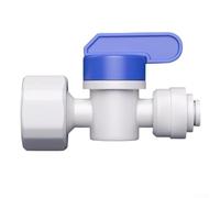 Raccord femelle 1/2" bleu pour raccord blanc 1/2" (C) | Montage rapide, aucun outil nécessaire, 1/4 poussoir, idéal pour les réparations, gain de temps