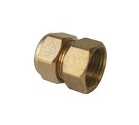 SOMATHERM FOR YOU, Raccord à compression femelle 20/27 pour tube PER Ø25 - Installation rapide et fiable - Normé ACS - Pression max 10 bars - Température de 5°C à 90°C - Jaune