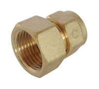 Somatherm Raccord à compression femelle 15/21 pour PER Ø12 – ACS – 10 bars – 5–90°C
