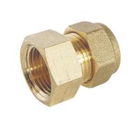 Raccord femelle bicône en laiton pour tube cuivre 12mm x 1/2" Somatherm