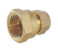 Raccord femelle bicône en laiton pour tube cuivre 12mm x 3/8" Somatherm