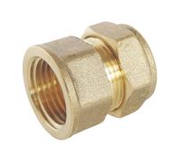 Raccord femelle bicône en laiton pour tube cuivre 16mm x 1/2" Somatherm