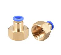 Raccord femelle SOURCING MAP Pression Pneumatique Connexion Tube Tuyau Adaptateur 8mm Tube Diamètre Externe x G1/2"" Femelle Droit
