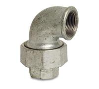 Raccord fileté coudé en fonte malléable 90° 1/2" IG x 1/2" type conique