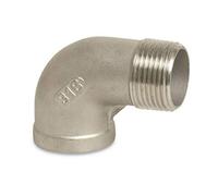 Raccord fileté en acier inoxydable coudé 90° 1 1/4" IG x 1 1/4" AG