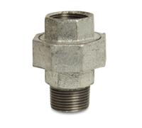 Raccord Fileté en Fonte Malléable, Union Conique 1/4" IG x 1/4" AG