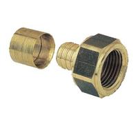 Somatherm Raccord Adaptateur coulissant femelle PER D20 taraudage 3/4 laiton NF