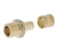 Raccord fixe PER mâle pour tube 12-12x17 Doré G
