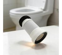 Raccord flexible pour cuvette de WC en polypropylène extensible 250-500 mm | Se plie autour des obstacles, s'adapte aux espaces restreints, idéal pour les dispositions uniques, portée de 250 à 500 mm