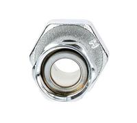 Raccord fou 2 écrous prisonnier laiton F15/21 - F20/27 - - D09504B