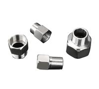 Raccord hexagonal en acier inoxydable, 10 pièces, 1/2 "3/4" 1 "BSP, filetage mâle femelle, adaptateur rapide, coupleur 30-70mm(1"-1/2")