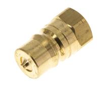 Raccord hydraulique en laiton DN 12.5 Bouchon fileté 1/2 pouce NPT femelle ISO 7241-1 B D 23.5mm