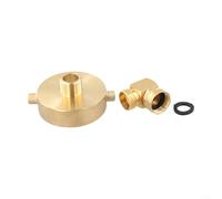 Raccord Incendie Laiton 2-1/2" NH Femelle x 3/4" pour ght Raccord(C) | Laiton massif, résistance haute température, connexion hydrant 2-1/2", sortie jardin 3/4", usage pro