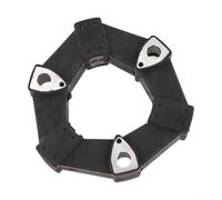 Raccord industriel en caoutchouc 16AS pour joint de moteur de pompe | Mélange caoutchouc et métal, amortissement des vibrations, convient pour pelleteuses, tracteurs, machines lourdes