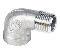 Raccord inox coudé 90° à visser M 1/2" F 1/2" Sféraco