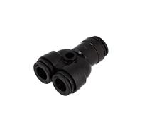 Raccord intermédiaire Métrique en Y Diviseur à deux voies 8 mm Lot de 1 pièce