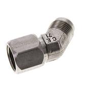 Raccord JIC coudé 45deg UNF 7/8''-14 Mâle x Femelle Acier inoxydable 210bar (2950.5psi)
