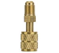 Raccord laiton 1/4' mâle vers 5/16' femelle - Adaptateur pour systèmes R410 - Joint anti-retour - Réduit les pertes de pression