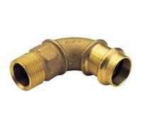 Raccord Laiton À Sertir Et À Visser - Courbe 90° Mf Ø22X3/4""(20/27)