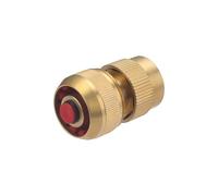 Raccord Laiton Aqua Stop pour Tuyau d'Arrosage Ø15 mm Raccordement Automatique AROZ