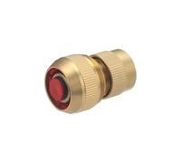 Raccord Laiton Aqua Stop pour Tuyau d'Arrosage Ø19 mm Raccordement Automatique AROZ
