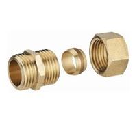 Raccord laiton bicone mâle M3/8 (12x17) pour tube cuivre NOYON & THIEBAULT - Ø 14 mm - 412-1214L1 Cuivre G