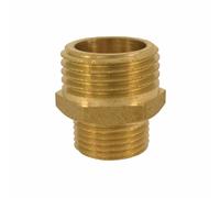 Raccord Laiton, Double Mamelon Réduit 1 1/2" x 2" AG, Raccord Fileté