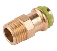 Raccord laiton droit à sertir - M 1/2' - Ø 18 mm - Aalberts Integrated Piping Systems
