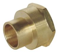 Raccord laiton droit à souder sur tube cuivre Ø14 - sortie femelle 15/21 (1/2") lot de 2