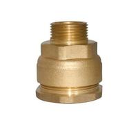 SOMATHERM FOR YOU, Raccord laiton droit pour tube PE Ø63 mm - Mâle 2" - Pression 20 bars - Température -10° à +80°C - Joint torique EPDM - Norme ACS - Garantie 5 ans