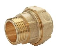 Raccord laiton droit PE - SOMATHERM FOR YOU - Ø20, M20/27 - Serrage extérieur