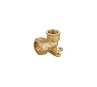 raccord laiton pe - applique murale - femelle pe ø 25 - taraudage 3/4'